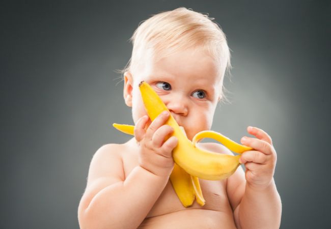 Banana é uma das frutas mais aceitas pelos bebês